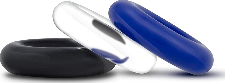 Set Inele Erectie Triple Donuts Cockring Kit, Guilty Toys, #3, Erotic24.ro