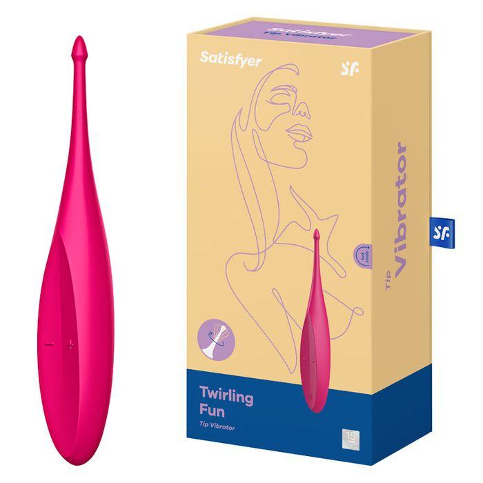 Vibrator Twirling Fun 12 Moduri Vibratii Silicon Fucsia, #3, Erotic24.ro
