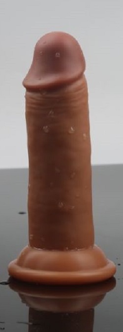 Dildo Sizler Medium Sliding Silicon Ventuza 15.5 cm Maro Guilty Toys, #1, Erotic24.ro