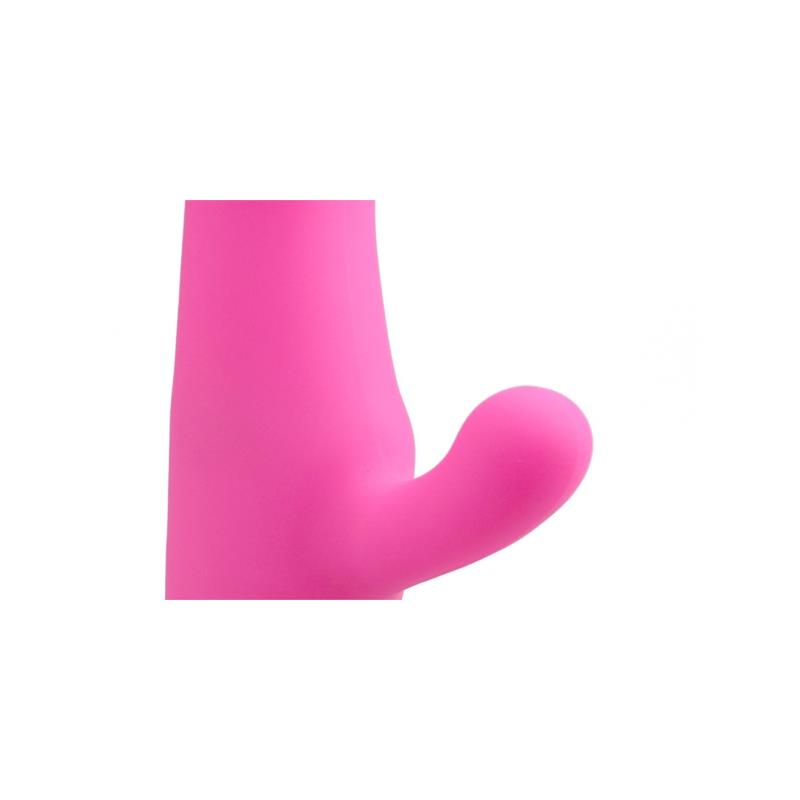 Vibrator Butch Cassidy, 10 Moduri Vibratii + 10 Intensitati de Viteza, Silicon, Roz, 21 cm, #6, Erotic24.ro