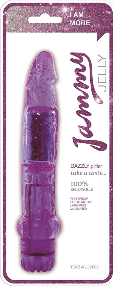 Vibrator Anal Dazzly, Multispeed, PVC, Mov, 18 cm, #2, Erotic24.ro