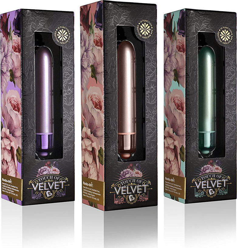 Vibrator Clasic Touch of Velvet, 10 Moduri Vibratii, Aqua Lily, 9 cm, #4, Erotic24.ro