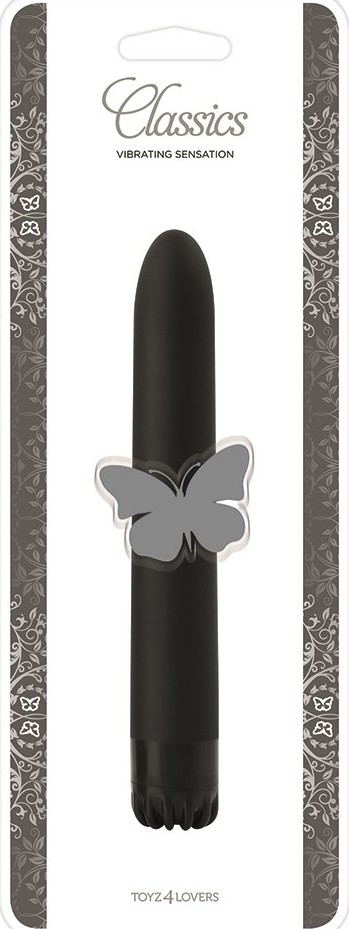 Vibrator Classics Medium, Multispeed, ABS, Negru, 18 cm, #2, Erotic24.ro