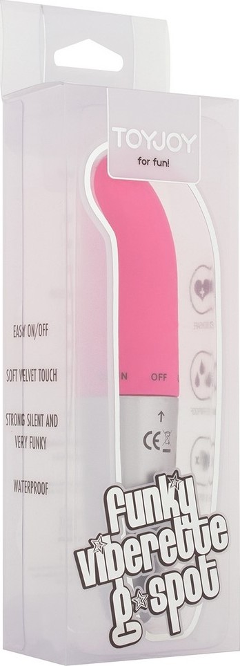 Vibrator Punctul G Funky Viberette, Roz, 12 cm, #2, Erotic24.ro