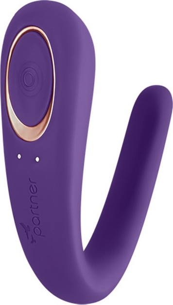 Vibrator Double Clasic Partner Mov, #2, Erotic24.ro