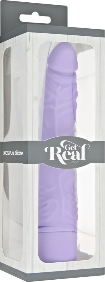 Vibrator Slim, Multispeed, Silicon, Mov, 21cm, #2, Erotic24.ro