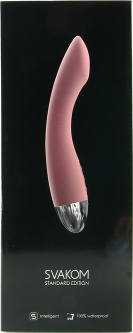 Vibrator SVAKOM Amy, 6 Moduri Vibratii, Silicon, Roz Pal, 17 cm, #4, Erotic24.ro