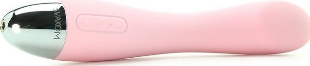 Vibrator SVAKOM Amy, 6 Moduri Vibratii, Silicon, Roz Pal, 17 cm, #5, Erotic24.ro