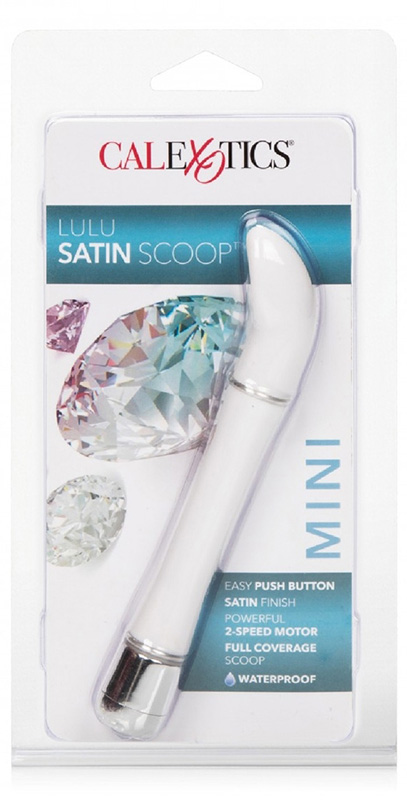 Vibrator Punctul G Lulu Satin Scoop Alb, #4, Erotic24.ro
