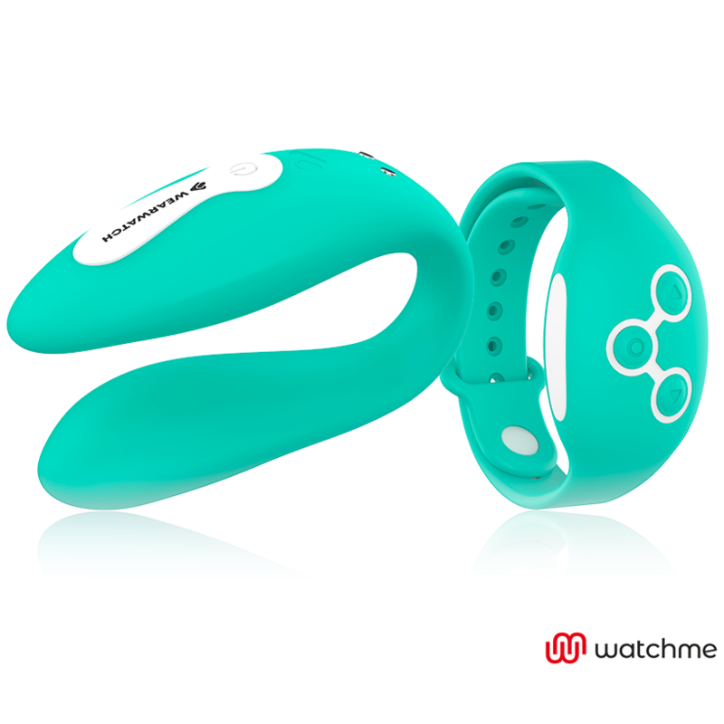 Vibrator Cuplu Desire Dual Pleasure Wireless Watch Me Light Green Anne's Desire