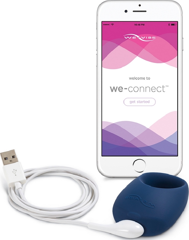 Inel Stimulator We Vibe Pivot Albastru, Nr. 4, Erotic24.ro