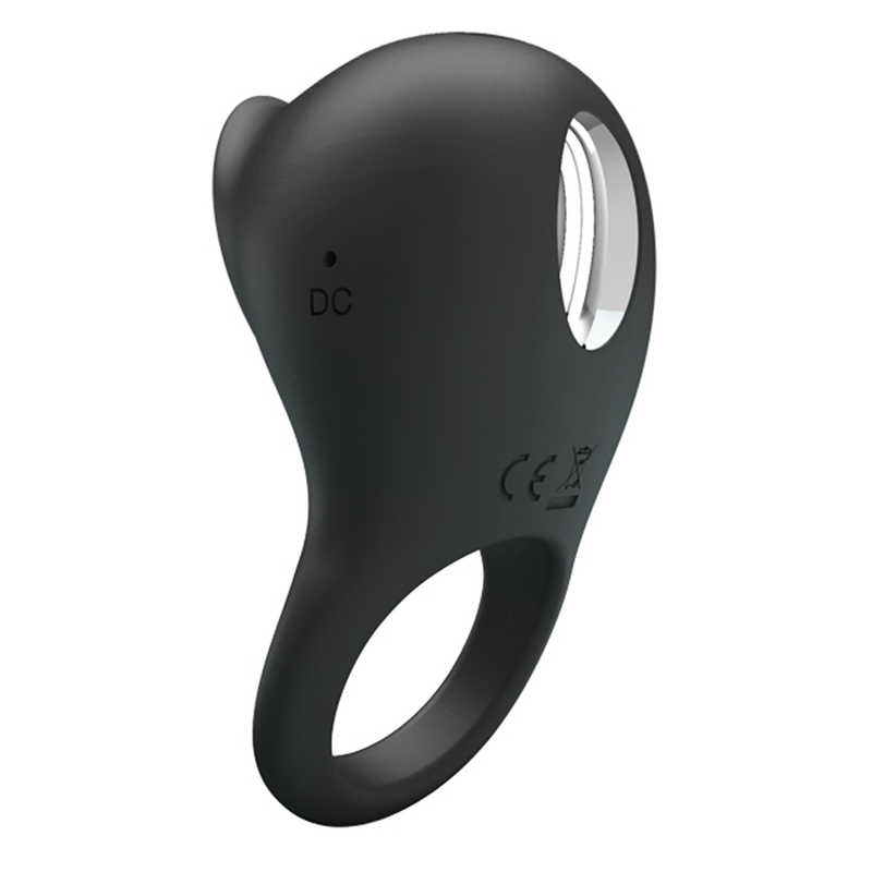Inel de Penis cu Stimulator Clitoris Shaking USB Negru, #3, Erotic24.ro