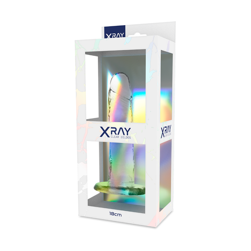 Dildo Realist Xray cu Ventuza Transparent 16.5 cm, #4, Erotic24.ro