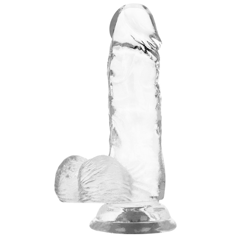 Dildo Realist Xray cu Ventuza Transparent 15.5 cm