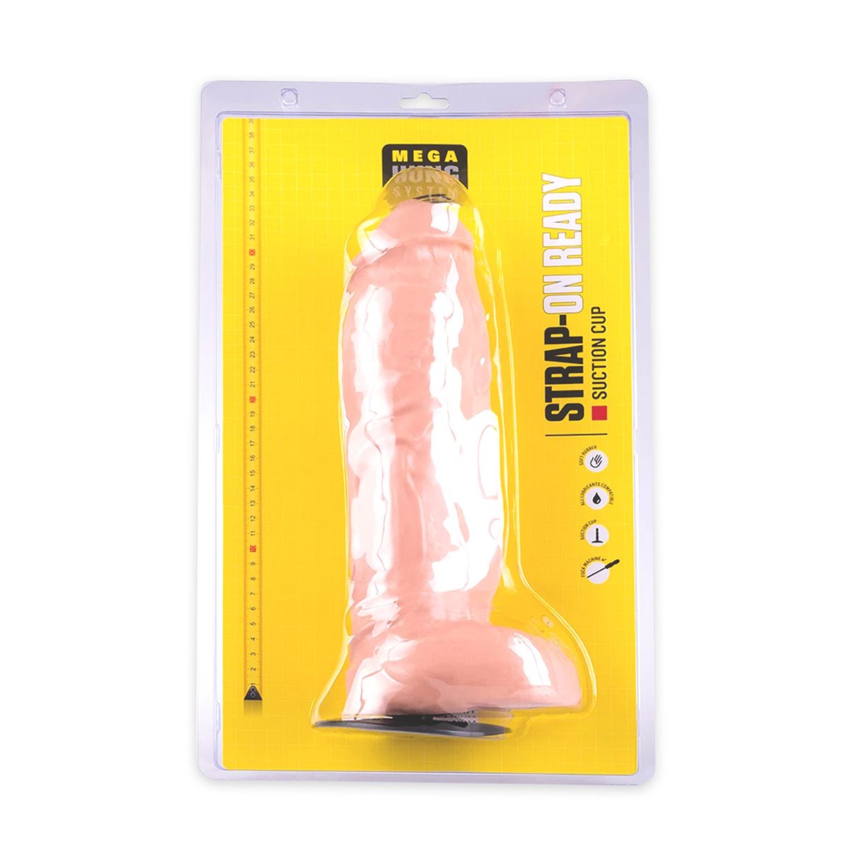 Dildo Realist Hung System Zac XL Natural 35 cm, Nr. 5, Erotic24.ro