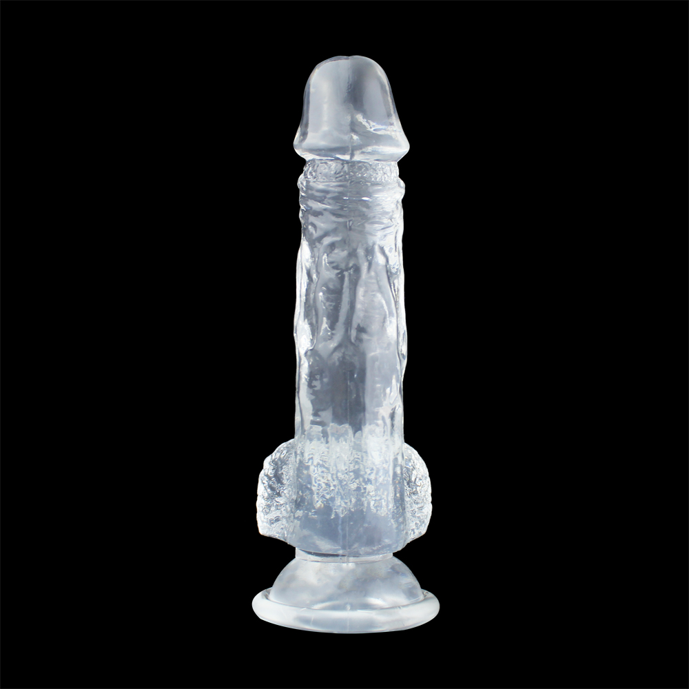 Dildo Realist Zanier Ventuza Transparent 23.5 cm Mokko Toys, Nr. 2, Erotic24.ro